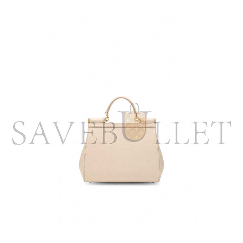 DOLCE GABBANA SMALL SICILY DAUPHINE LEATHER BAG AOQ047 (25*18.5*8cm)